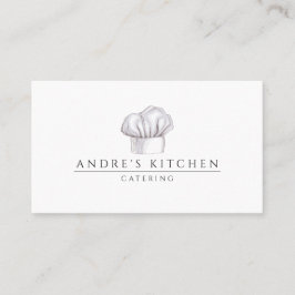 Catering Culinaire Waterverf Chef's Pet Visitekaartje