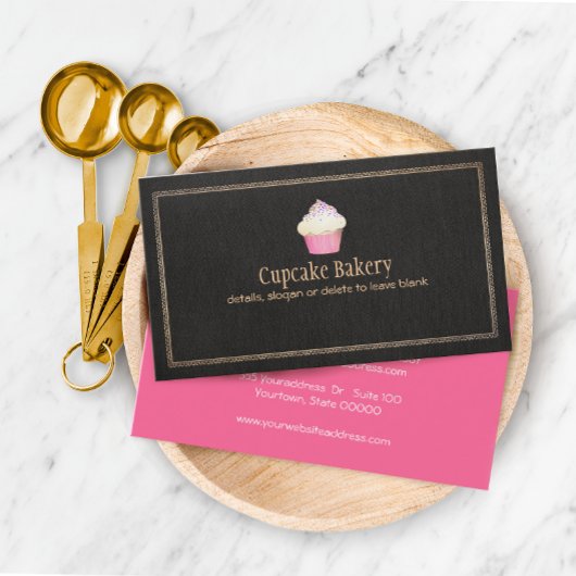 Catering Cupcake Bakery Pastry Chef Visitekaartje