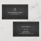 Catering Elegant Dark Wood Chef Visitekaartje (Voorkant / Achterkant)