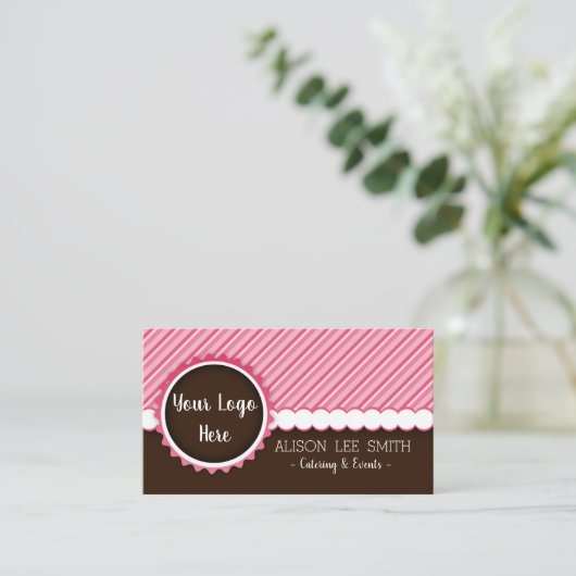 Catering en evenementen chocolade Geen Logo Visitekaartje (Staand voorkant)