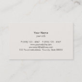 Catering en persoonlijk chef-kok Visitekaartje (Achterkant)