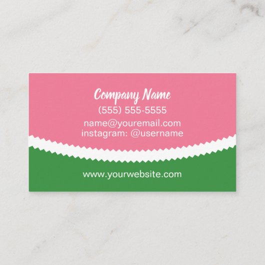 Catering Event Planner Visitekaartje (Achterkant)