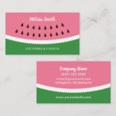 Catering Event Planner Visitekaartje (Voorkant / Achterkant)