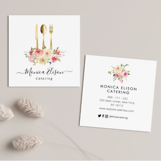 catering floraal logo visitekaartje