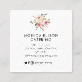 catering floraal logo visitekaartje (Achterkant)