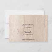 Catering Hout Kornfoto collage modern Hartelijk da Bedankkaart (Achterkant)