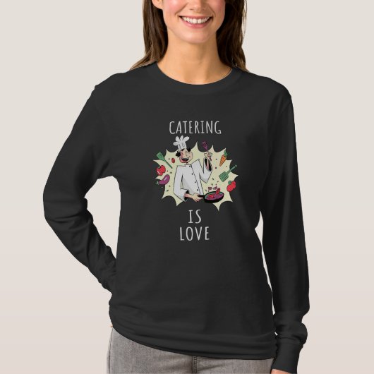 Catering is love Premium T-shirt (Voorkant)