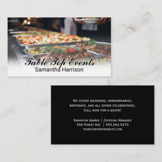 Catering Keukens Visitekaartje (Voorkant / Achterkant)