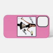 "Catering Koningin" Afro-Amerikaanse diva iPhone Hoesje (Achterkant horizontaal)