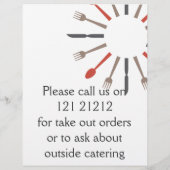 Catering menu (Achterkant)