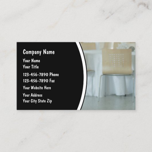 Catering Modern Business Cards Visitekaartje (Voorkant)