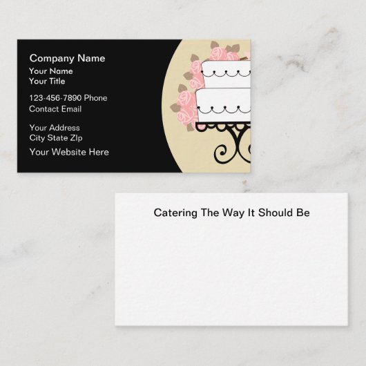 Catering Moderne nieuwe Visitekaartjes (Voorkant / Achterkant)