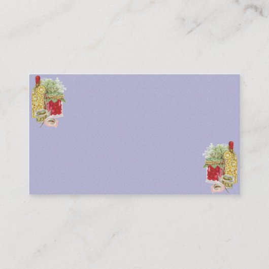 Catering of Chef Visitekaartje (Achterkant)