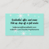 Catering party drink eten en wijn visitekaartje (Achterkant)