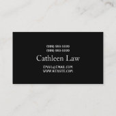 Catering Party Wedding Planner Restaurant Visitekaartje (Achterkant)