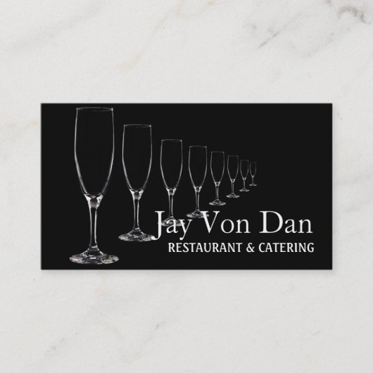Catering Party Wedding Planner Restaurant Visitekaartje (Voorkant)
