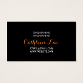 Catering Party Wedding Planner Restaurant Visitekaartje (Achterkant)