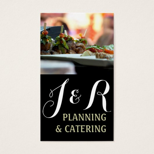 Catering Party Wedding Planner Restaurant Visitekaartjes (Voorkant)