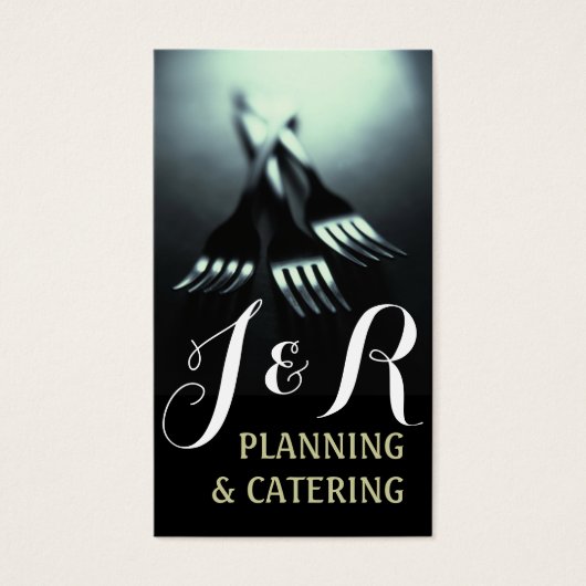 Catering Party Wedding Planner Restaurant Visitekaartjes (Voorkant)
