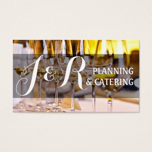 Catering Party Wedding Planner Restaurant Visitekaartjes (Voorkant)