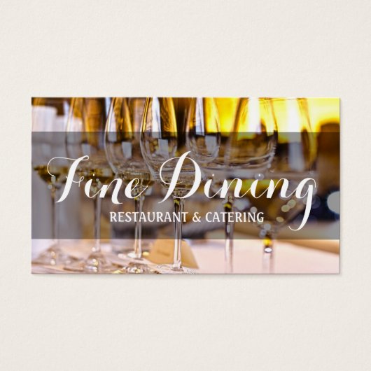 Catering Party Wedding Planner Restaurant Visitekaartjes (Voorkant)