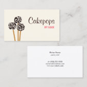 Catering Pastry Chef Baking Cakepops Dessert Cream Visitekaartje (Voorkant / Achterkant)