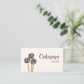 Catering Pastry Chef Baking Cakepops Dessert Cream Visitekaartje (Staand voorkant)