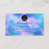 Catering Personal Chef Kitchen Knifes Golden Blue Visitekaartje (Achterkant)