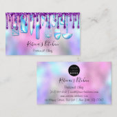 Catering Personal Chef Kitchen Knifes Paars Visitekaartje (Voorkant / Achterkant)