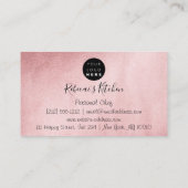 Catering Personal Chef Kitchen Knifes Roos Blush Visitekaartje (Achterkant)