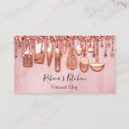Catering Personal Chef Kitchen Knifes Roos Blush Visitekaartje