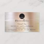 Catering Personal Chef Kitchen Knifes Roos Gold Visitekaartje (Achterkant)