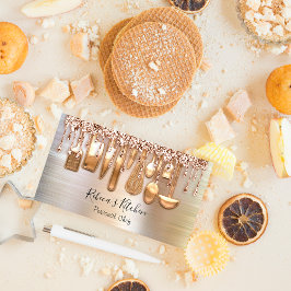 Catering Personal Chef Kitchen Knifes Roos Gold Visitekaartje