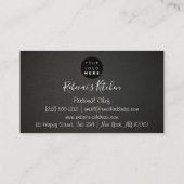 Catering Personal Chef Restaurant Drip Black Gold Visitekaartje (Achterkant)