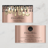 Catering Personal Chef Restaurant Drip Gold Roos Visitekaartje (Voorkant / Achterkant)