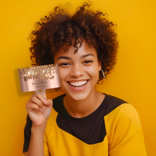 Catering Personal Chef Restaurant Drip Roos Gold Visitekaartje