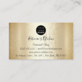 Catering Personal Chef Restaurant Gold Black Drive Visitekaartje (Achterkant)