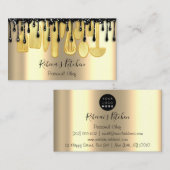 Catering Personal Chef Restaurant Gold Black Drive Visitekaartje (Voorkant / Achterkant)