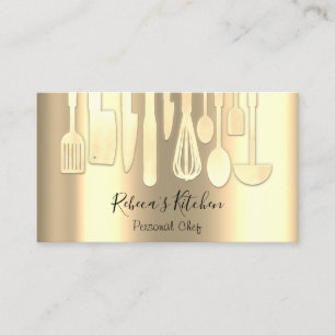Catering Personal Chef Restaurant Gold Visitekaartje
