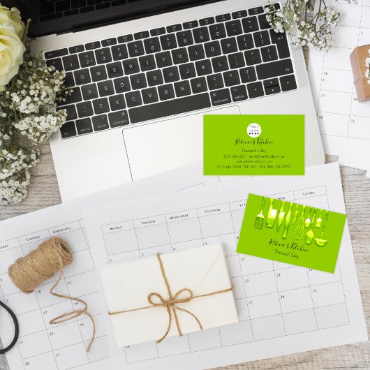 Catering Personal Chef Restaurant Green Lemon Visitekaartje