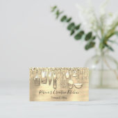 Catering Personal Chef Restaurant QR Logo Gold Visitekaartje (Staand voorkant)