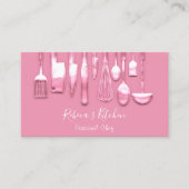 Catering Personal Chef Restaurant Roos Roze Visitekaartje (Voorkant)