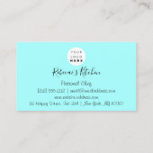 Catering Personal Chef Restaurant Stapt Glitter Visitekaartje (Achterkant)