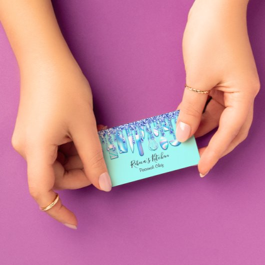 Catering Personal Chef Restaurant Stapt Glitter Visitekaartje