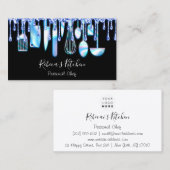 Catering Personal Chef Restaurants Drivers Blauw Visitekaartje (Voorkant / Achterkant)