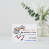 Catering Personal Gourmet Chef sjabloon Visitekaartje (Staand voorkant)