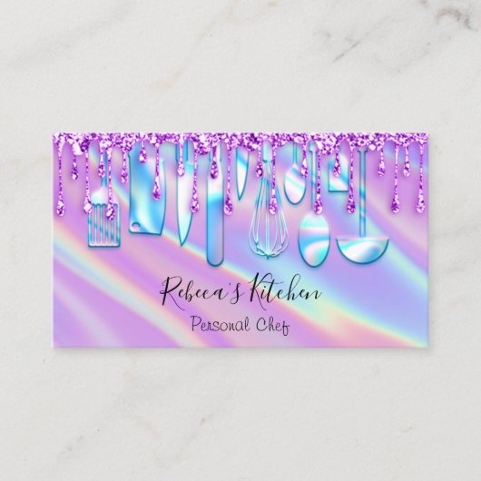 Catering persoonlijke Tsjetsjeense keukenholografe Visitekaartje (Voorkant)