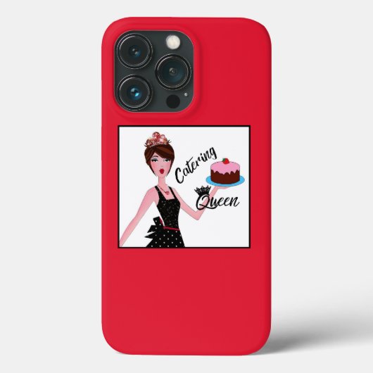 "Catering Queen" Hoesje-Mate iPhone Case (Achterkant)