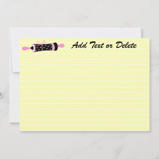 Catering Recipe Kaarten - Geel achterzijde - SRF (Achterkant)