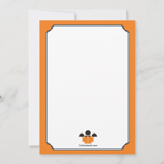 Catering repetitief diner kaart (Achterkant)